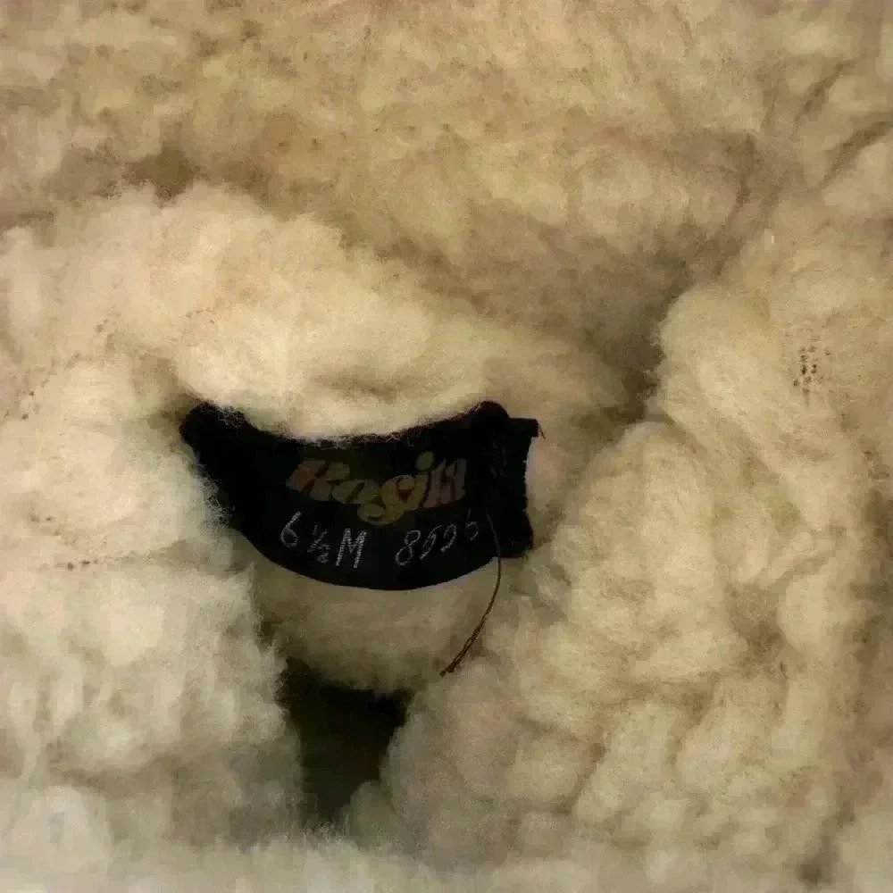 SOLD⚫️Vintage Rosita Shearling Suede Leather High Wedge Boots Women’s Size 6.5 M - Picture 10 of 11